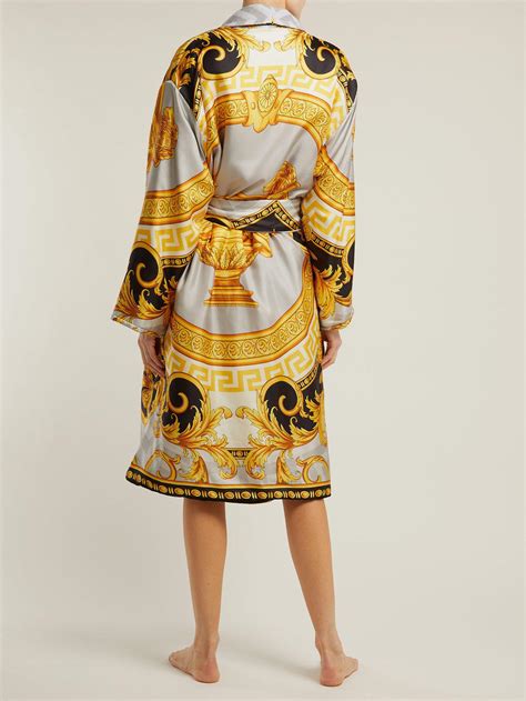 silk robe versace|Versace signature silk robe.